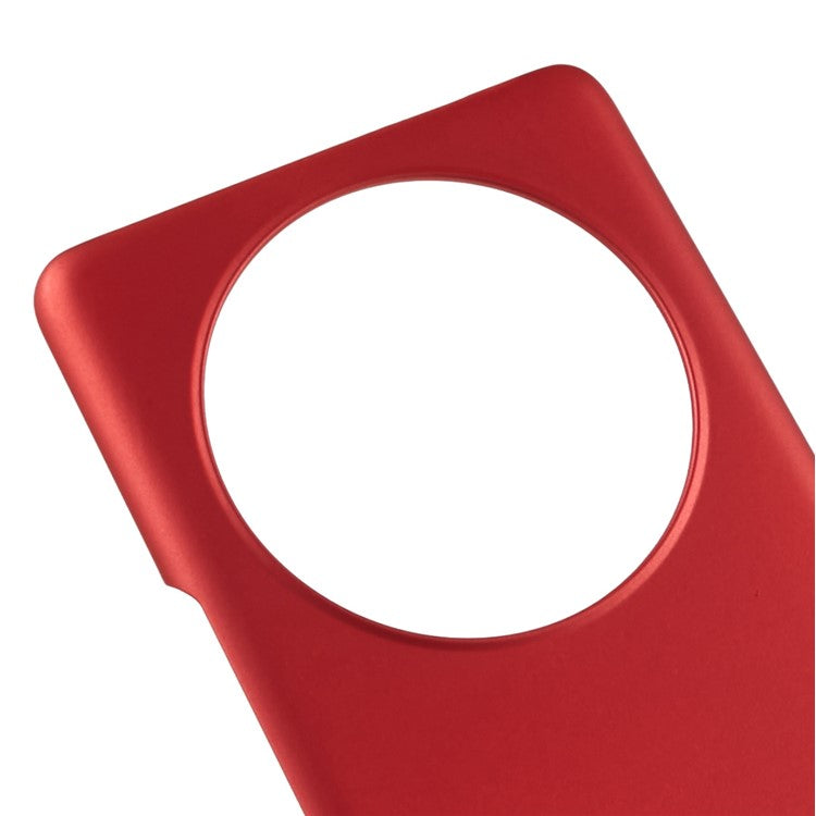 For Honor X40 5G / X9a 5G / Magic5 Lite 5G Anti-fingerprint Mobile Phone Case Rubberized Glossy Hard PC Anti-fading Cell Phone Cover - Red
