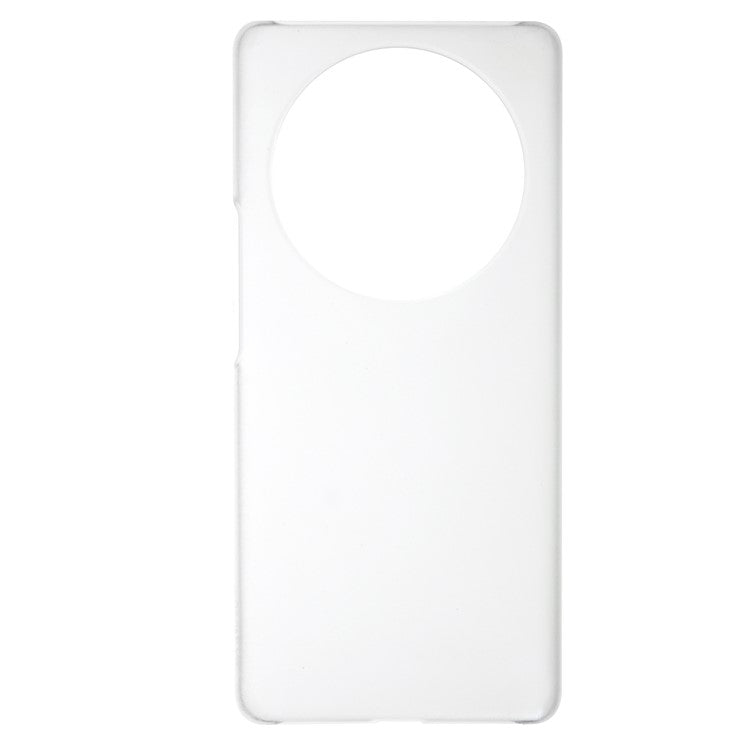 For Honor X40 5G / X9a 5G / Magic5 Lite 5G Anti-fingerprint Mobile Phone Case Rubberized Glossy Hard PC Anti-fading Cell Phone Cover - Transparent