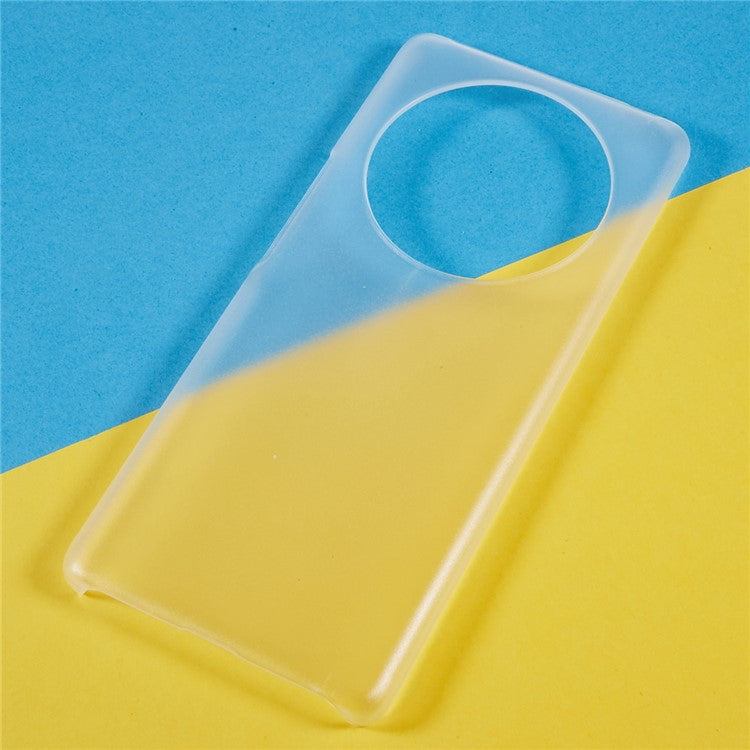 For Honor X40 5G / X9a 5G / Magic5 Lite 5G Anti-fingerprint Mobile Phone Case Rubberized Glossy Hard PC Anti-fading Cell Phone Cover - Transparent