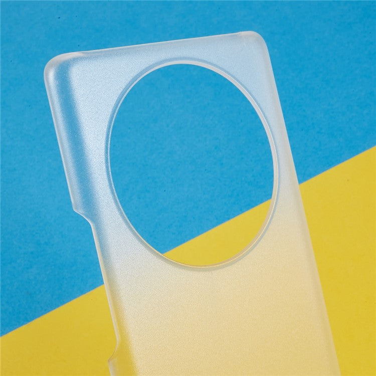 For Honor X40 5G / X9a 5G / Magic5 Lite 5G Anti-fingerprint Mobile Phone Case Rubberized Glossy Hard PC Anti-fading Cell Phone Cover - Transparent