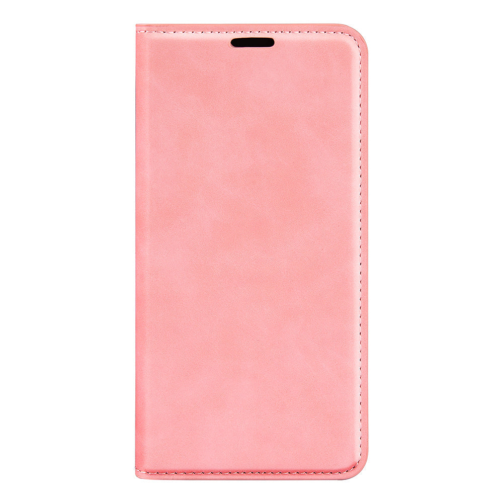 For Oppo Reno14 5G (Global) Case Skin Touch Leather Wallet Phone Cover - Pink