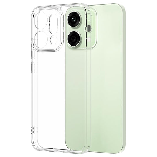For Oppo Reno14 Pro 5G (Global) Clear Phone Case TPU+Acrylic Shockproof Phone Back Cover - Clear