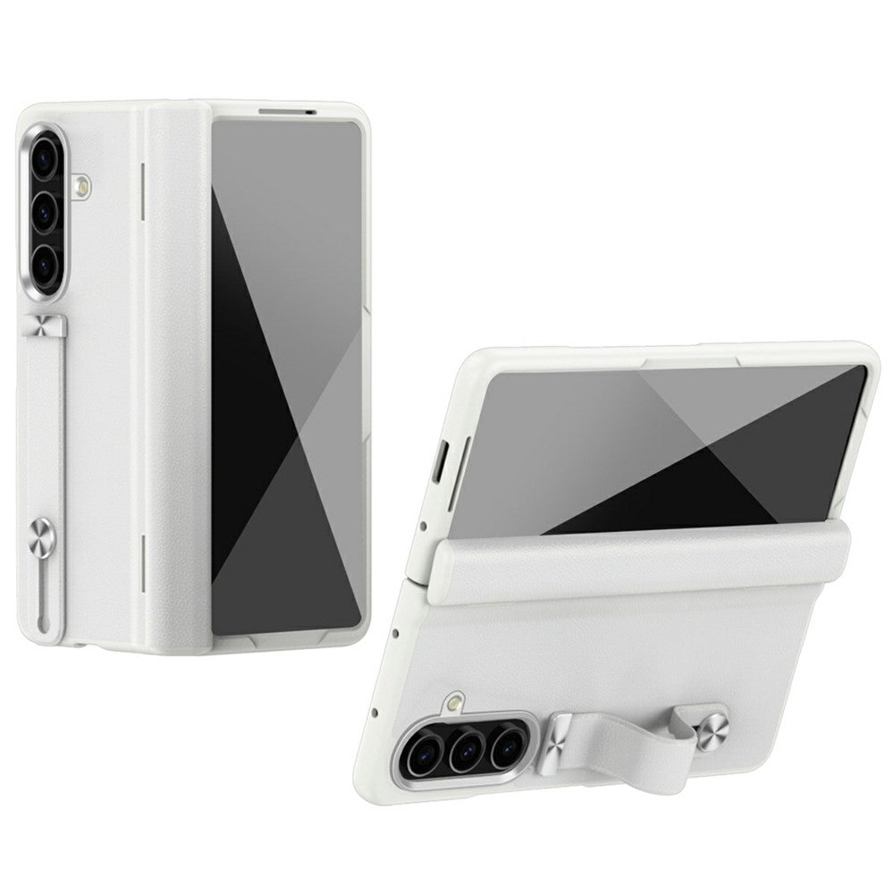 For Samsung Galaxy Z Fold7 5G Kickstand Case Anti-Drop Hard PC Phone Cover - White