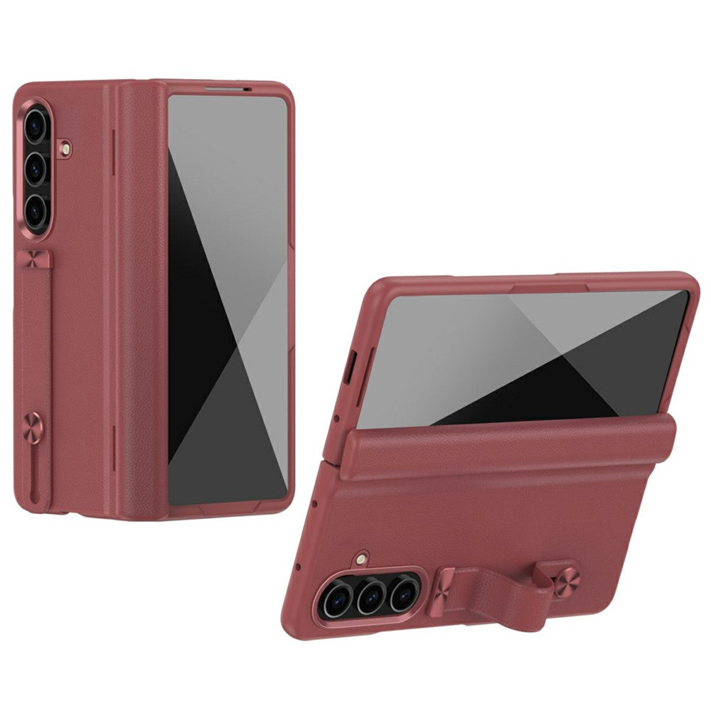 For Samsung Galaxy Z Fold7 5G Kickstand Case Anti-Drop Hard PC Phone Cover - Red