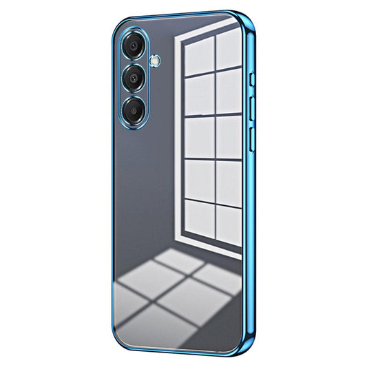 For Samsung Galaxy A17 5G Case Electroplating Frame Soft TPU Phone Cover - Blue