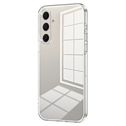 For Samsung Galaxy A17 5G Case Electroplating Frame Soft TPU Phone Cover - Transparent