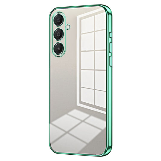 For Samsung Galaxy A17 5G Case Electroplating Frame Soft TPU Phone Cover - Green