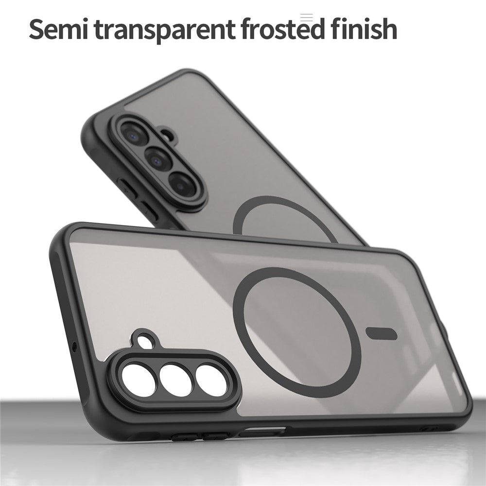 For Samsung Galaxy A17 5G Case Compatible with MagSafe Anti Drop PC + TPU Phone Cover - Black