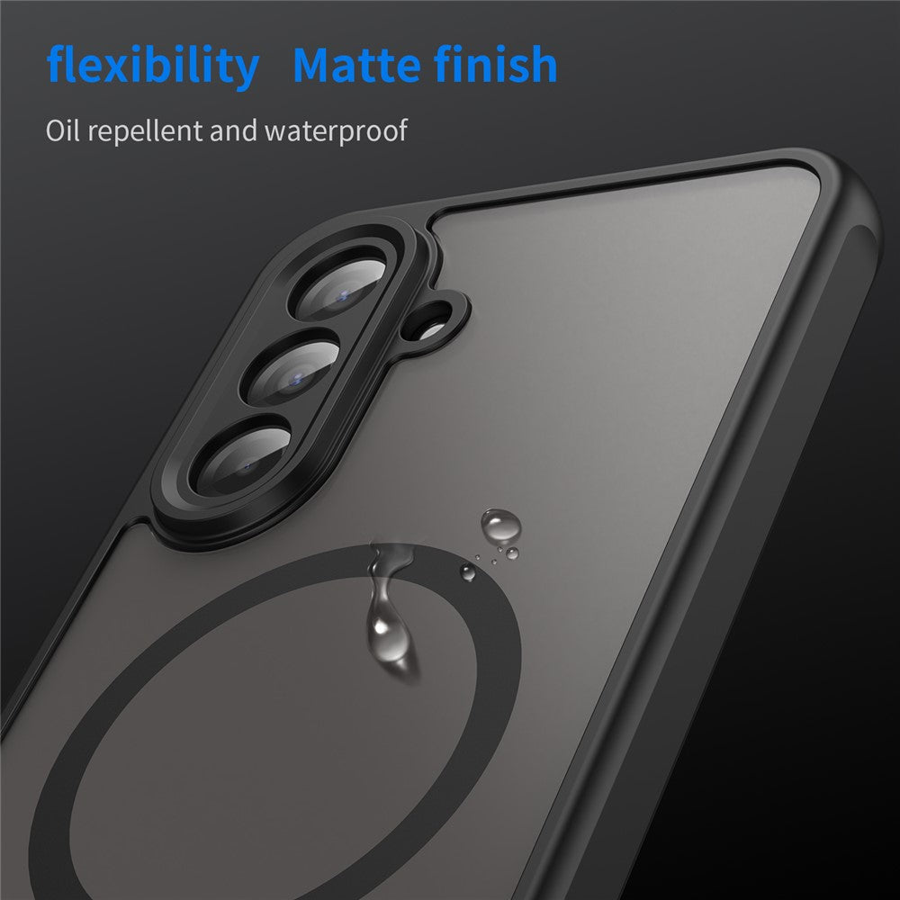 For Samsung Galaxy A17 5G Case Compatible with MagSafe Anti Drop PC + TPU Phone Cover - Black
