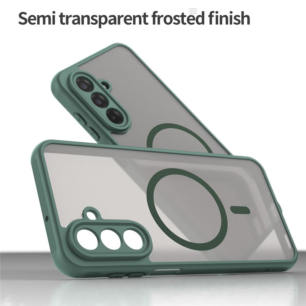 For Samsung Galaxy A17 5G Case Compatible with MagSafe Anti Drop PC + TPU Phone Cover - Green