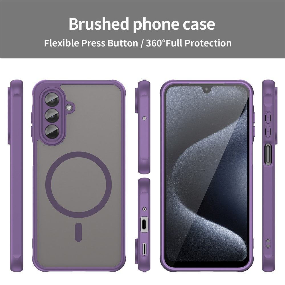 For Samsung Galaxy A17 5G Case Compatible with MagSafe Anti Drop PC + TPU Phone Cover - Purple