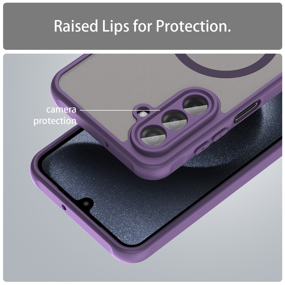 For Samsung Galaxy A17 5G Case Compatible with MagSafe Anti Drop PC + TPU Phone Cover - Purple