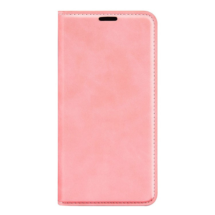 For Motorola Edge 30 Neo 5G / Edge 30 Lite Skin-touch PU Leather Flip Wallet Cover Stand Magnetic Absorption Shockproof Phone Case - Pink