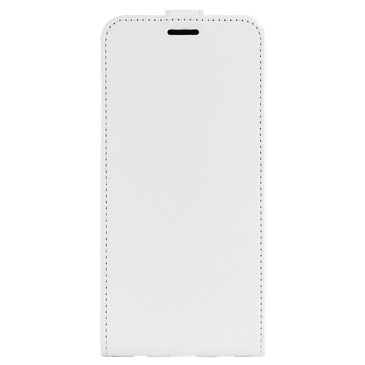 For Motorola Edge 30 Neo 5G / Edge 30 Lite PU Leather Vertical Flip Phone Case Crazy Horse Texture Card Holder Dual Magnetic Clasp Protective Cover - White
