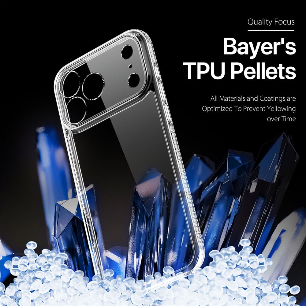 For iPhone 17 Pro Max Clear Phone Case DUX DUCIS Clin Series TPU + PC Anti-drop Back Cover - Clear