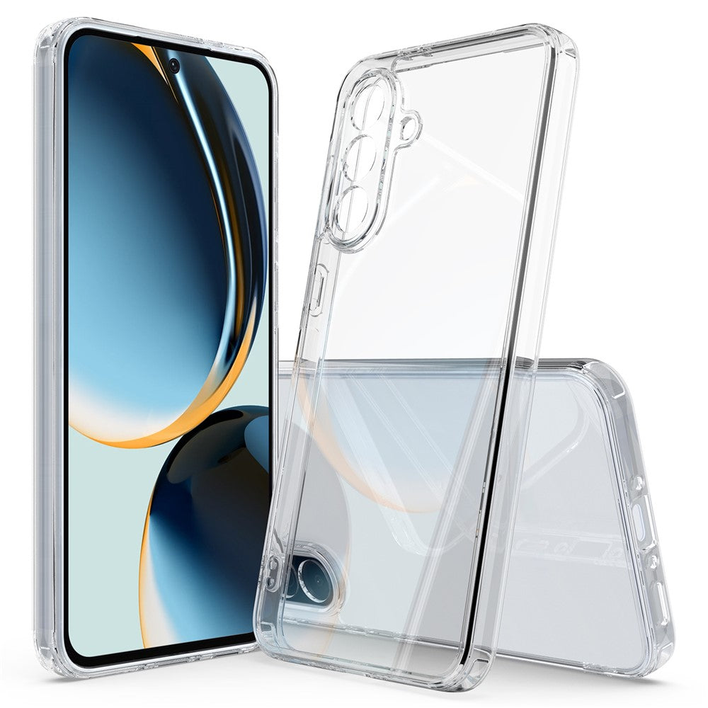 For Samsung Galaxy A17 5G Clear Phone Case TPU+Acrylic Shockproof Phone Back Cover - Clear
