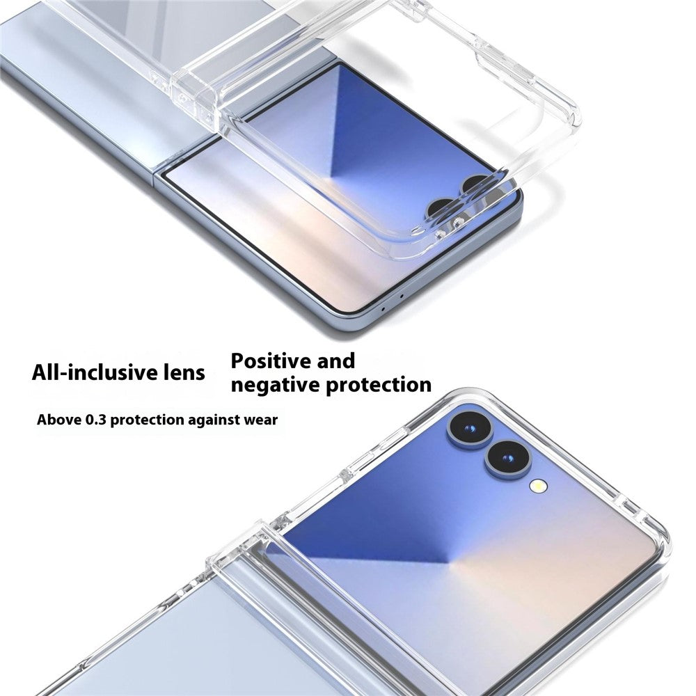For Samsung Galaxy Z Flip7 5G Case Anti-Drop Transparent Hard PC Phone Cover