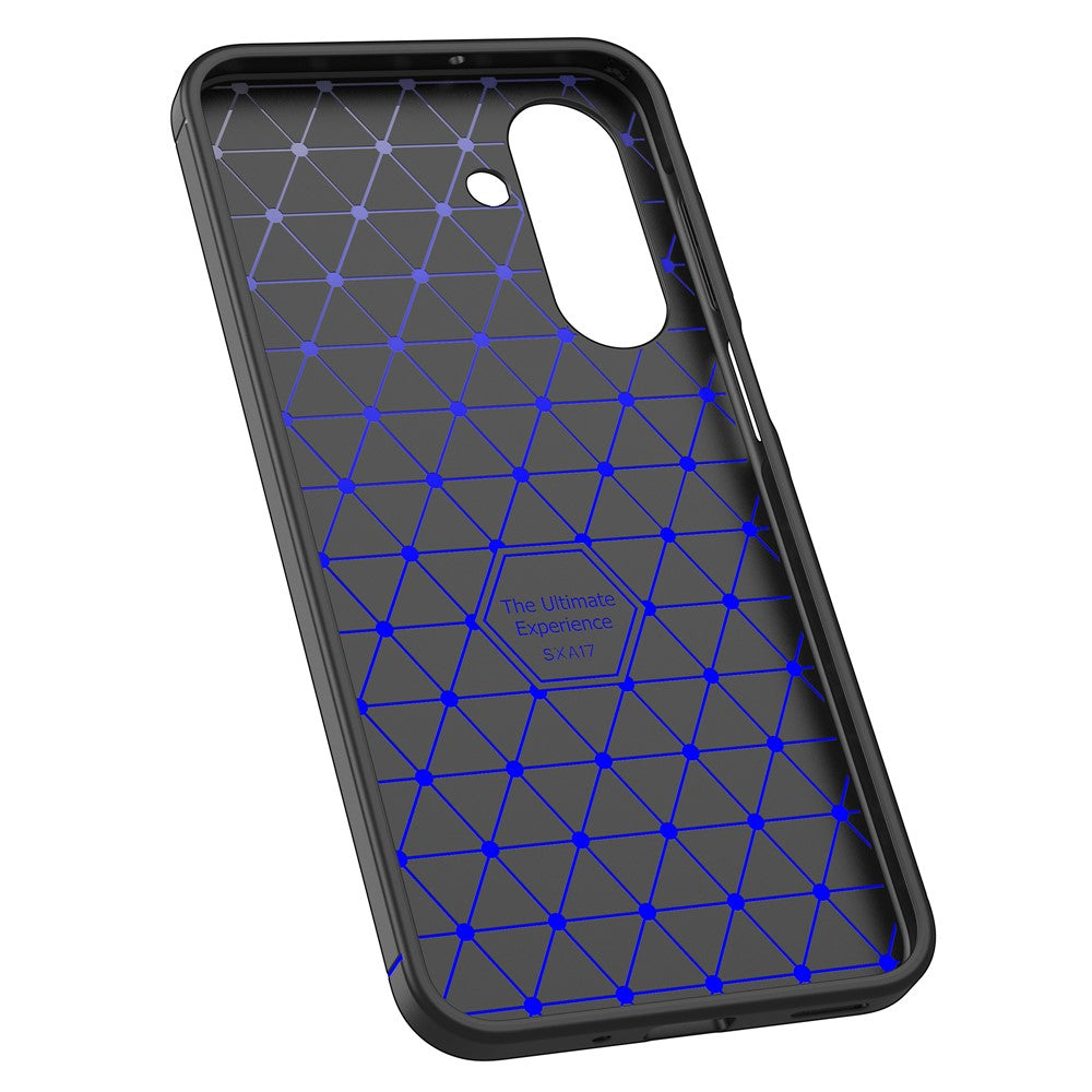 For Samsung Galaxy A17 5G Case Litchi Texture TPU Flexible Phone Cover, Black