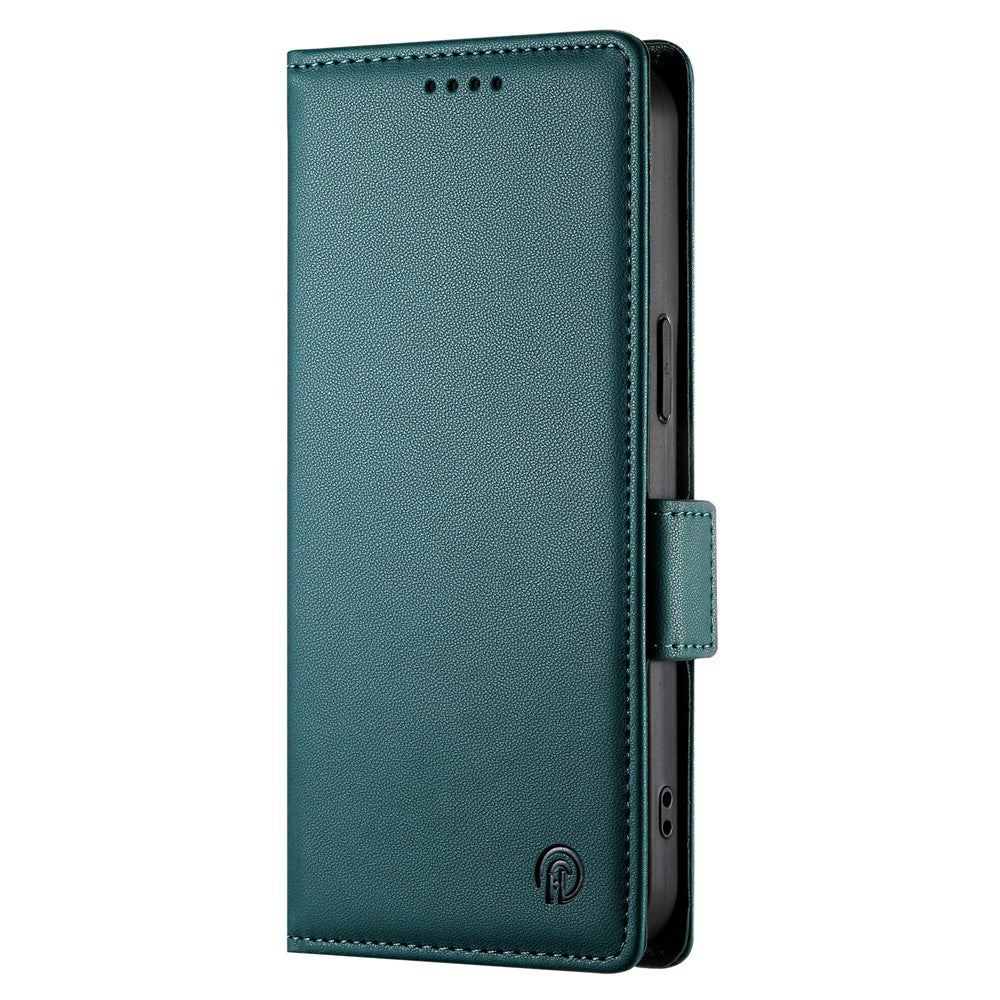 For Oppo Reno14 Pro 5G (Global) Stand Case PU Leather Wallet Phone Cover - Blackish Green