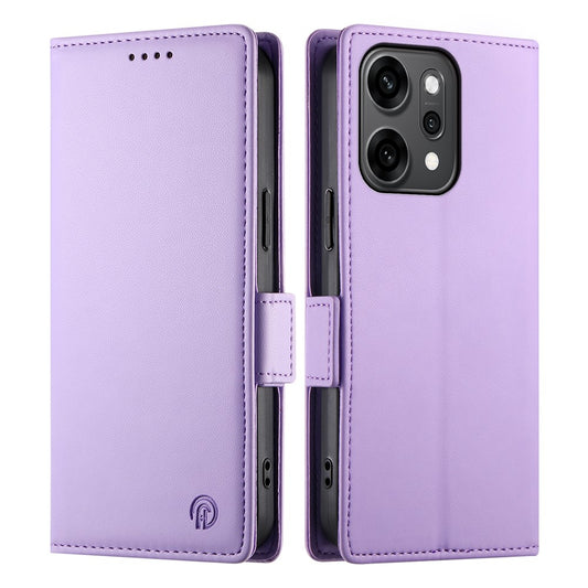 For Oppo Reno14 Pro 5G (Global) Stand Case PU Leather Wallet Phone Cover - Purple