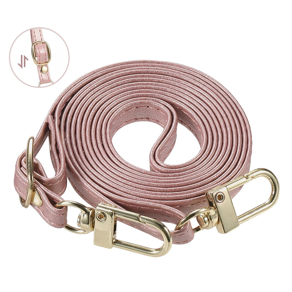 For Oppo Reno14 Pro 5G (Global) Case Rhombus Stitching Wallet Stand Leather Phone Cover with Long  /  Short Strap - Rose Gold