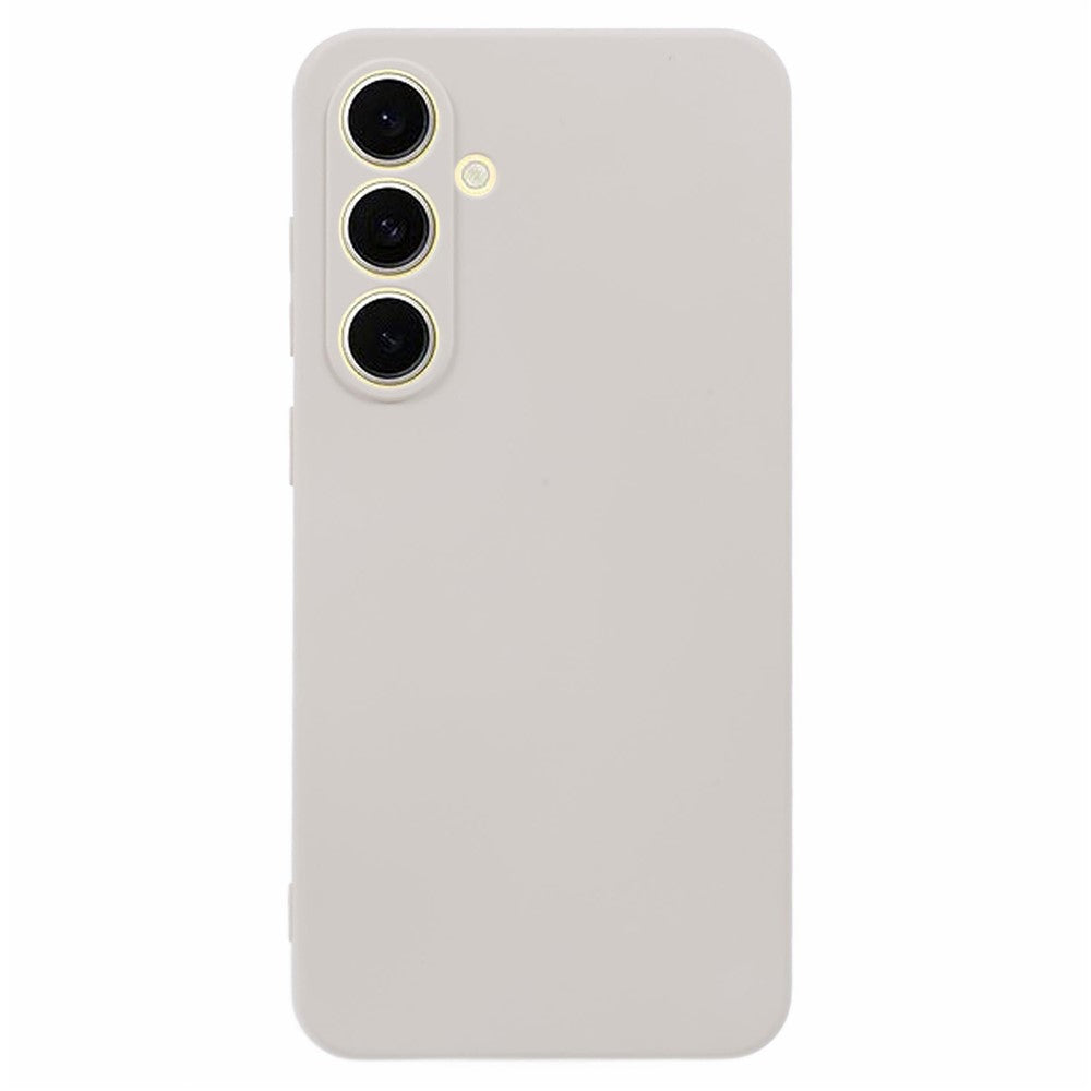 For Samsung Galaxy A17 5G Case TPU Back Soft Anti-Scratch Fiber Lining Phone Cover - White