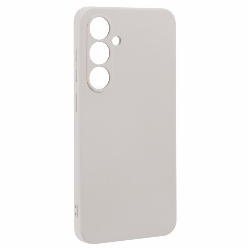 For Samsung Galaxy A17 5G Case TPU Back Soft Anti-Scratch Fiber Lining Phone Cover - White