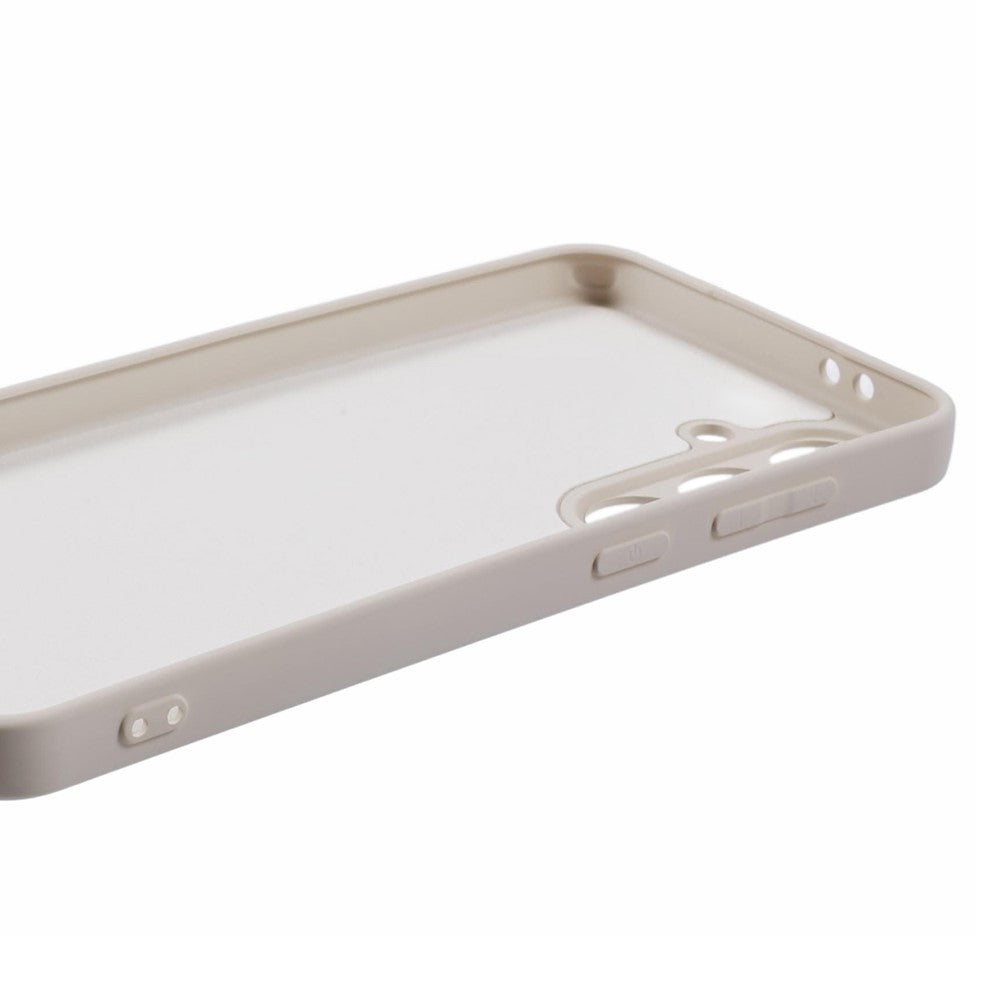 For Samsung Galaxy A17 5G Case TPU Back Soft Anti-Scratch Fiber Lining Phone Cover - White