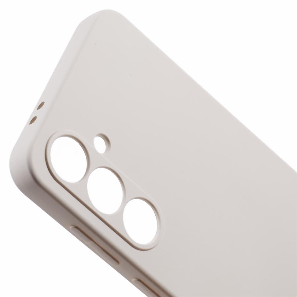 For Samsung Galaxy A17 5G Case TPU Back Soft Anti-Scratch Fiber Lining Phone Cover - White