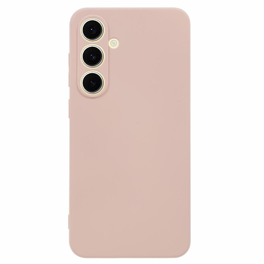 For Samsung Galaxy A17 5G Case TPU Back Soft Anti-Scratch Fiber Lining Phone Cover - Pink