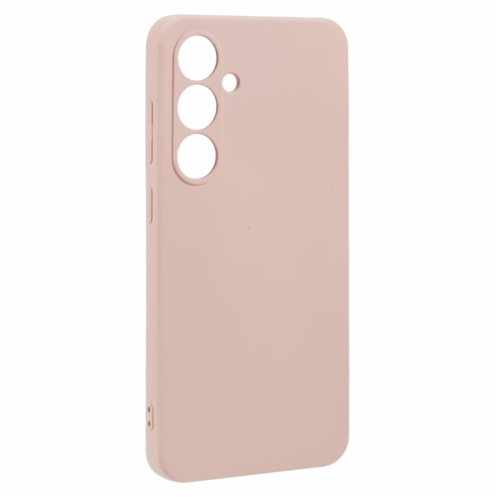 For Samsung Galaxy A17 5G Case TPU Back Soft Anti-Scratch Fiber Lining Phone Cover - Pink