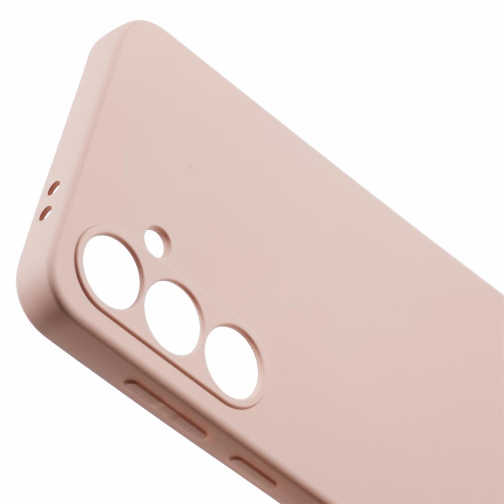 For Samsung Galaxy A17 5G Case TPU Back Soft Anti-Scratch Fiber Lining Phone Cover - Pink