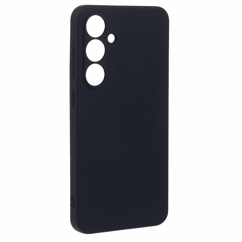 For Samsung Galaxy A17 5G Case TPU Back Soft Anti-Scratch Fiber Lining Phone Cover - Black