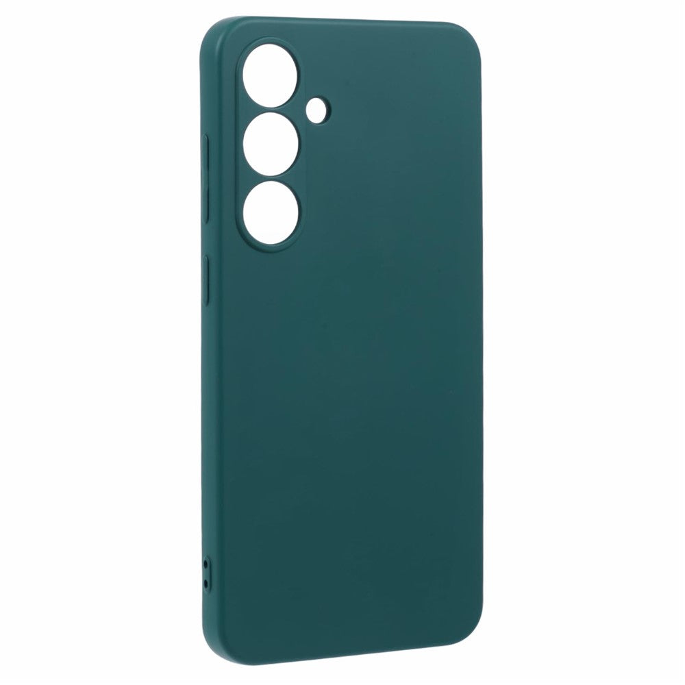 For Samsung Galaxy A17 5G Case TPU Back Soft Anti-Scratch Fiber Lining Phone Cover - Army Green