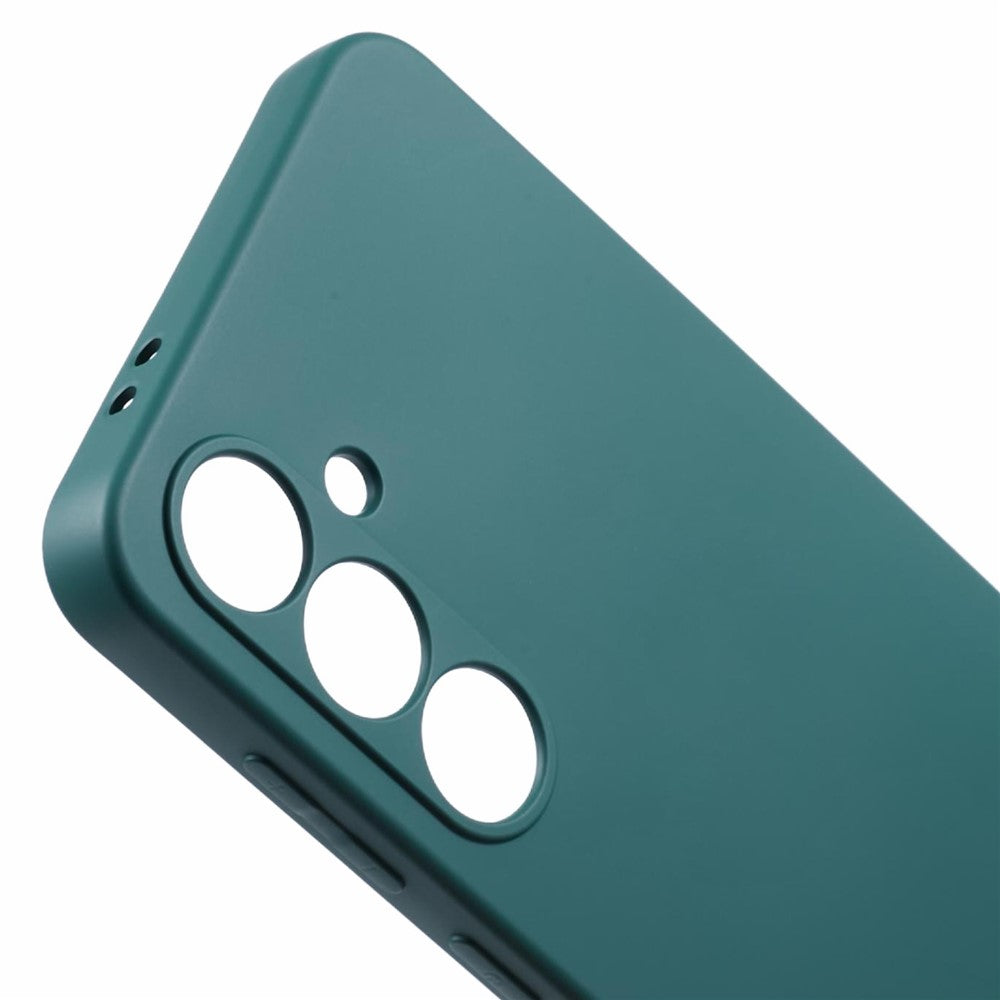 For Samsung Galaxy A17 5G Case TPU Back Soft Anti-Scratch Fiber Lining Phone Cover - Army Green