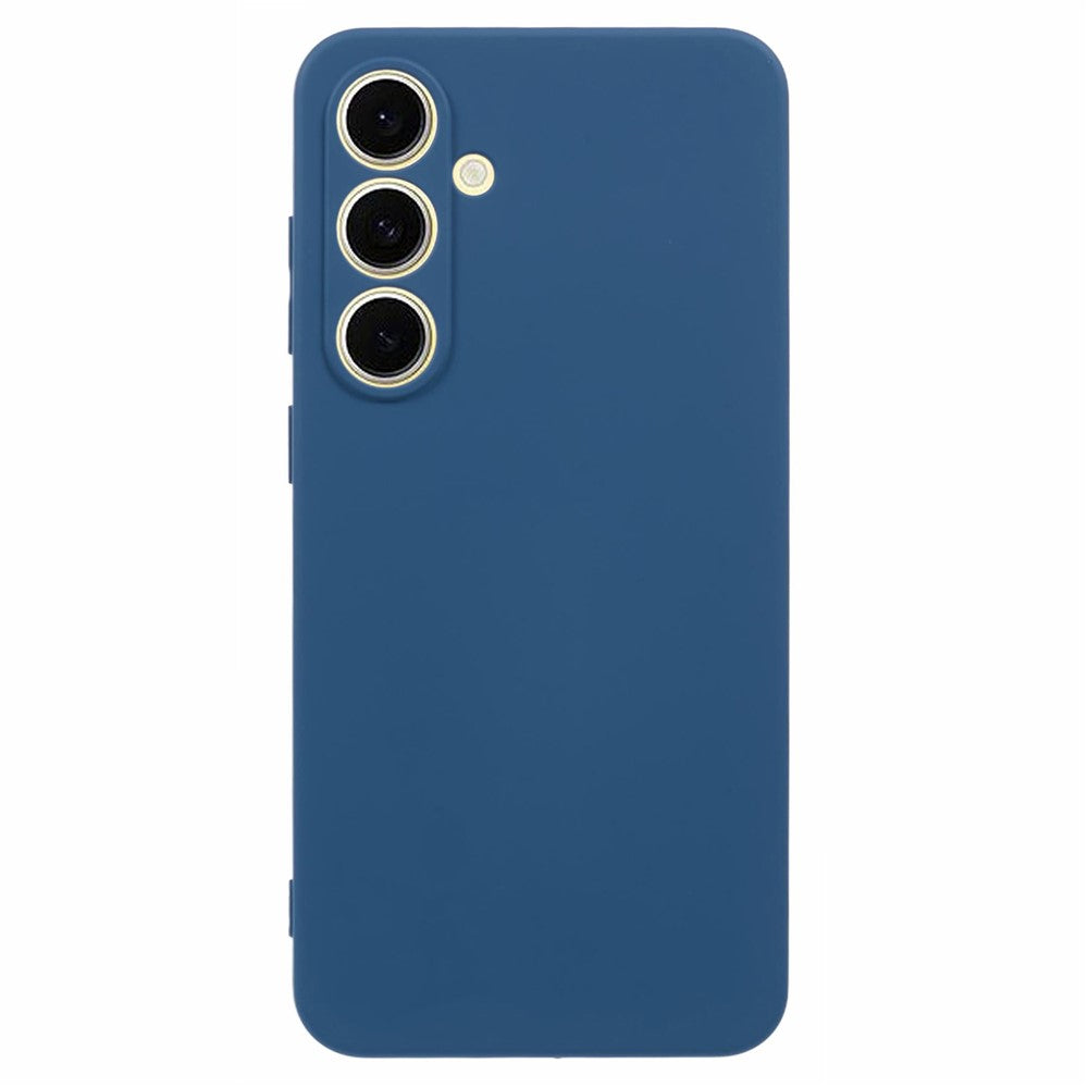 For Samsung Galaxy A17 5G Case TPU Back Soft Anti-Scratch Fiber Lining Phone Cover - Sapphire
