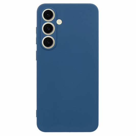 For Samsung Galaxy A17 5G Case TPU Back Soft Anti-Scratch Fiber Lining Phone Cover - Sapphire
