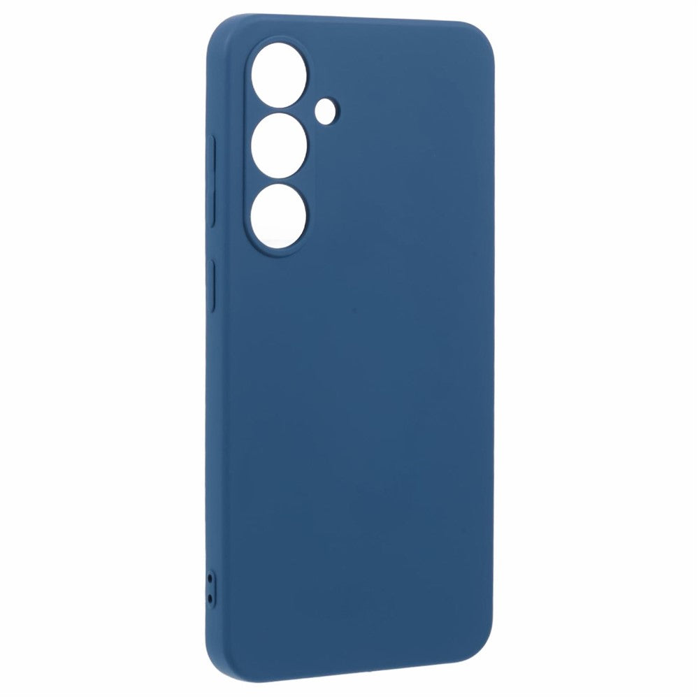For Samsung Galaxy A17 5G Case TPU Back Soft Anti-Scratch Fiber Lining Phone Cover - Sapphire