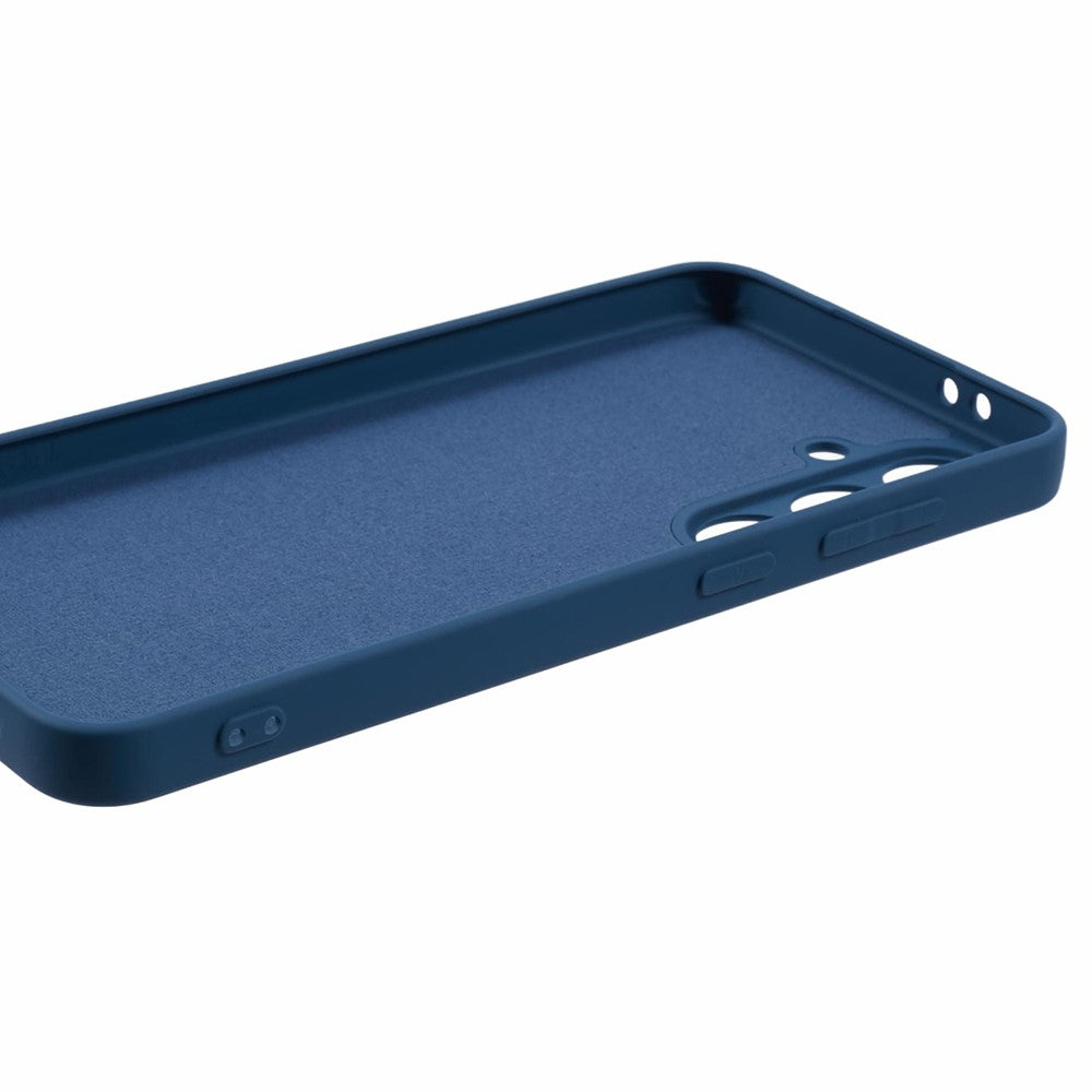 For Samsung Galaxy A17 5G Case TPU Back Soft Anti-Scratch Fiber Lining Phone Cover - Sapphire