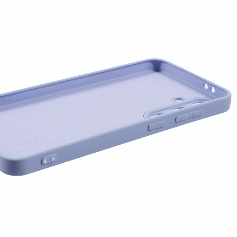 For Samsung Galaxy A17 5G Case TPU Back Soft Anti-Scratch Fiber Lining Phone Cover - Light Purple