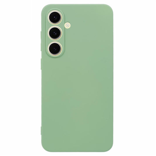 For Samsung Galaxy A17 5G Case TPU Back Soft Anti-Scratch Fiber Lining Phone Cover - Matcha Green