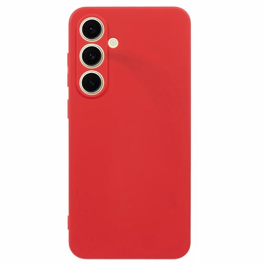 For Samsung Galaxy A17 5G Case TPU Back Soft Anti-Scratch Fiber Lining Phone Cover - Red