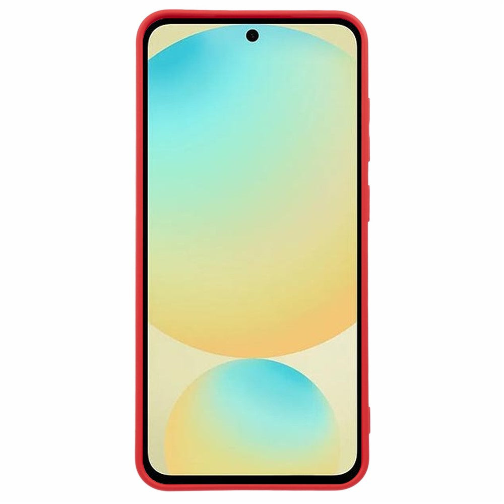 For Samsung Galaxy A17 5G Case TPU Back Soft Anti-Scratch Fiber Lining Phone Cover - Red