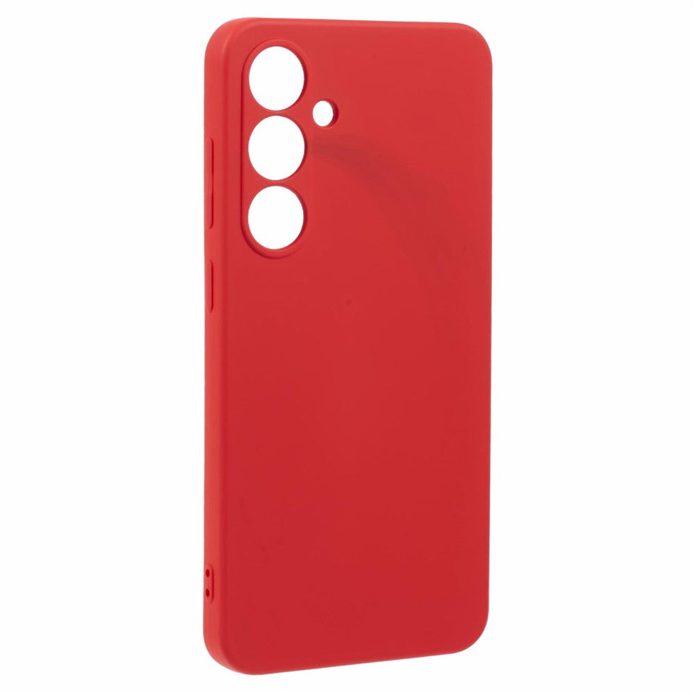 For Samsung Galaxy A17 5G Case TPU Back Soft Anti-Scratch Fiber Lining Phone Cover - Red