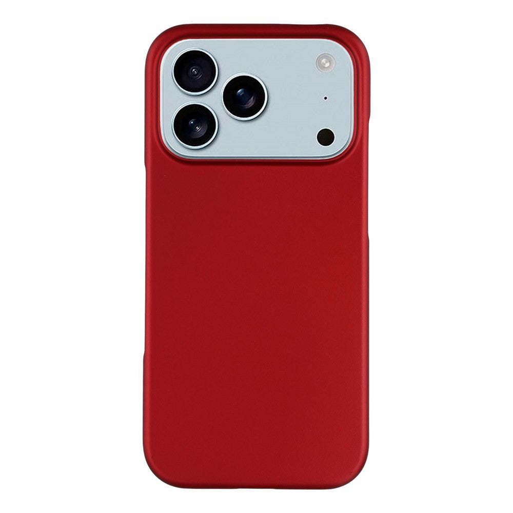 For iPhone 17 Pro Max Case Hard PC Drop Proof Frosted Minimalist Phone Cover - Red
