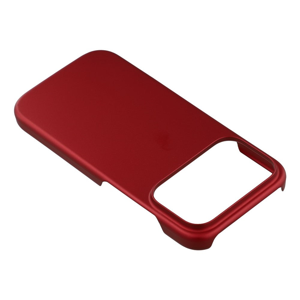 For iPhone 17 Pro Max Case Hard PC Drop Proof Frosted Minimalist Phone Cover - Red