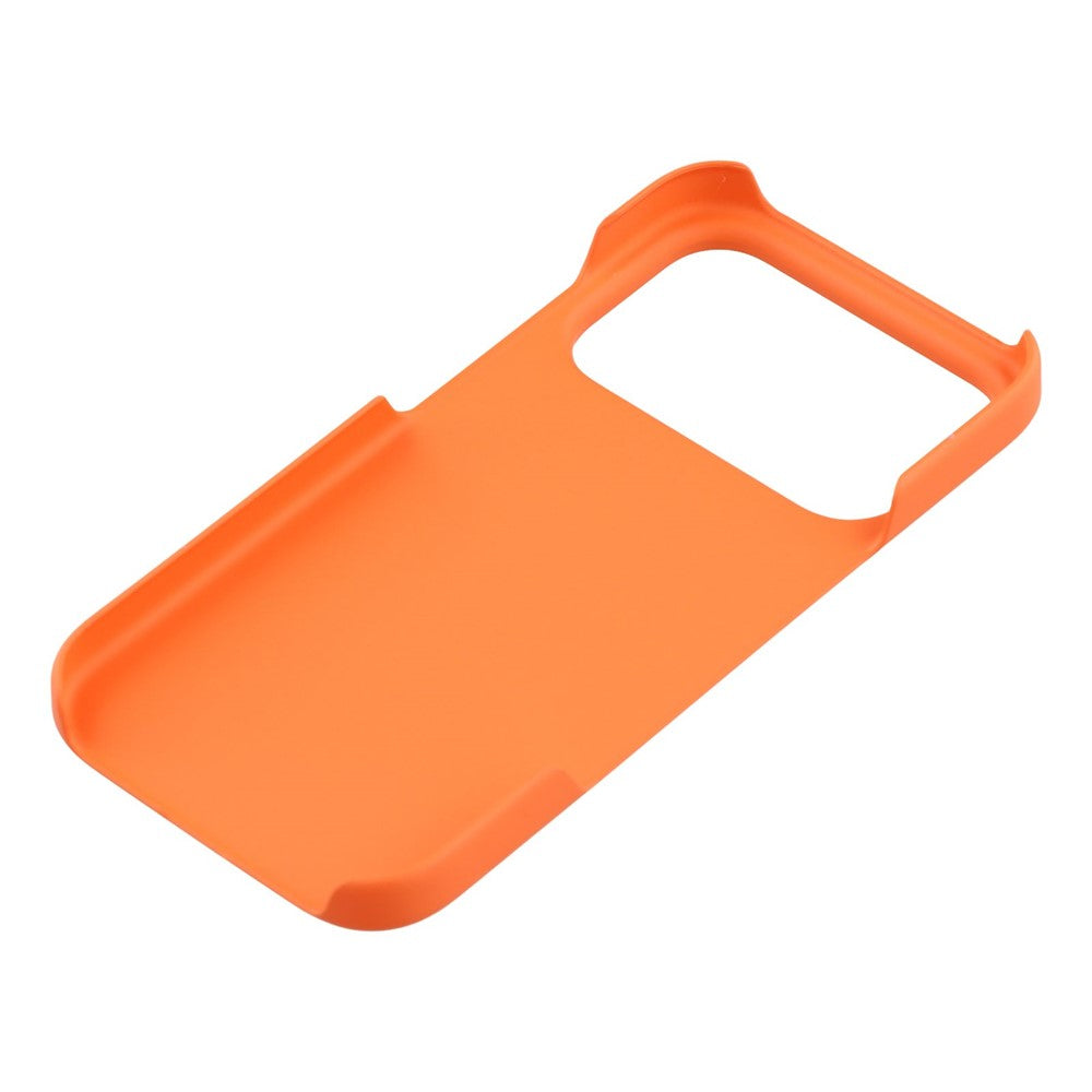 For iPhone 17 Pro Max Case Hard PC Drop Proof Frosted Minimalist Phone Cover - Orange