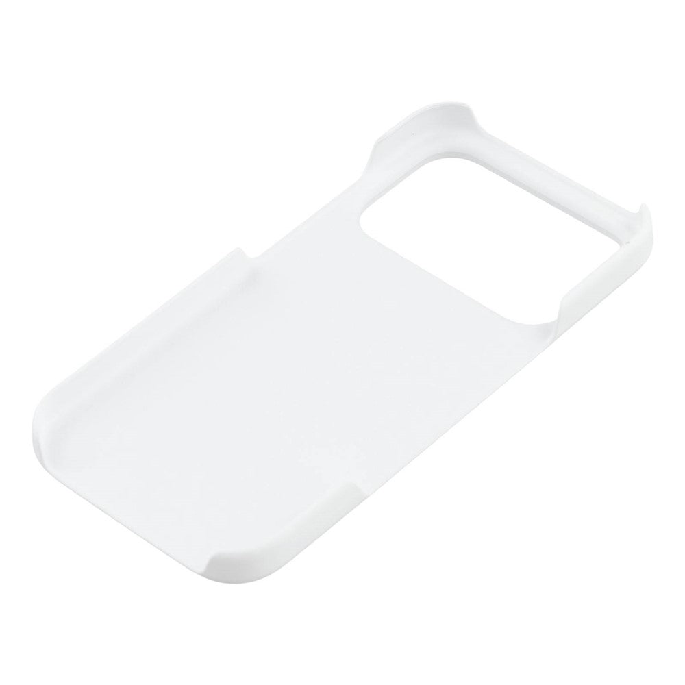 For iPhone 17 Pro Max Case Hard PC Drop Proof Frosted Minimalist Phone Cover - White
