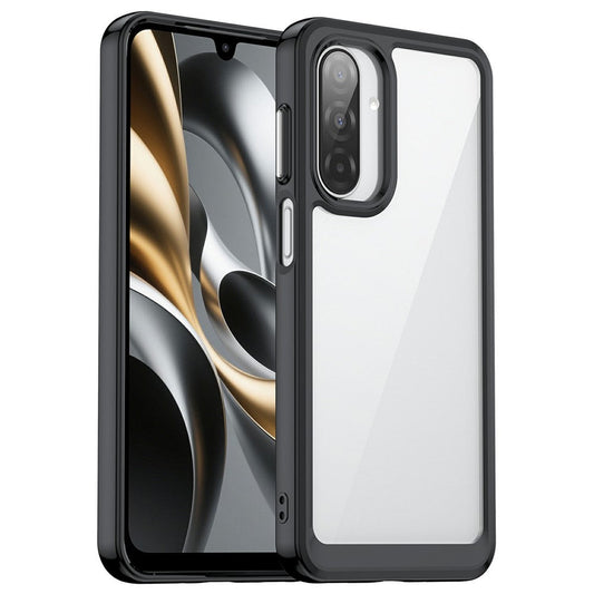For Samsung Galaxy A17 5G Case TPU + Acrylic Protective Clear Phone Cover - Black