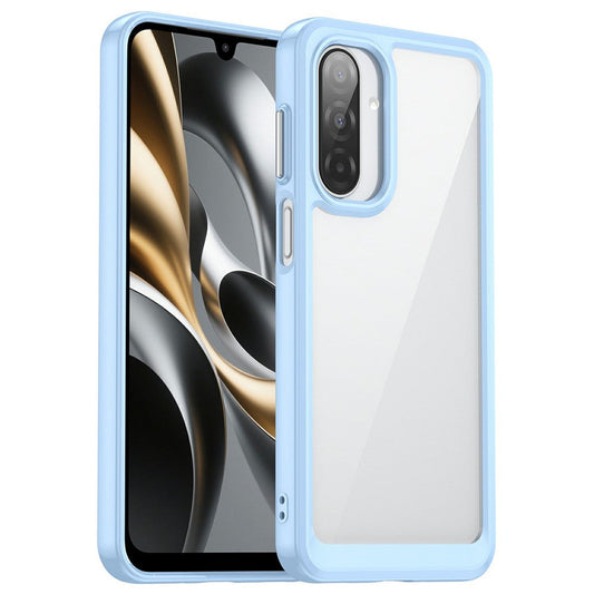 For Samsung Galaxy A17 5G Case TPU + Acrylic Protective Clear Phone Cover - Blue
